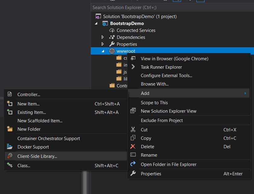 asp.net core add client script