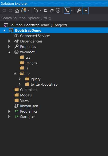 asp.net project structure 