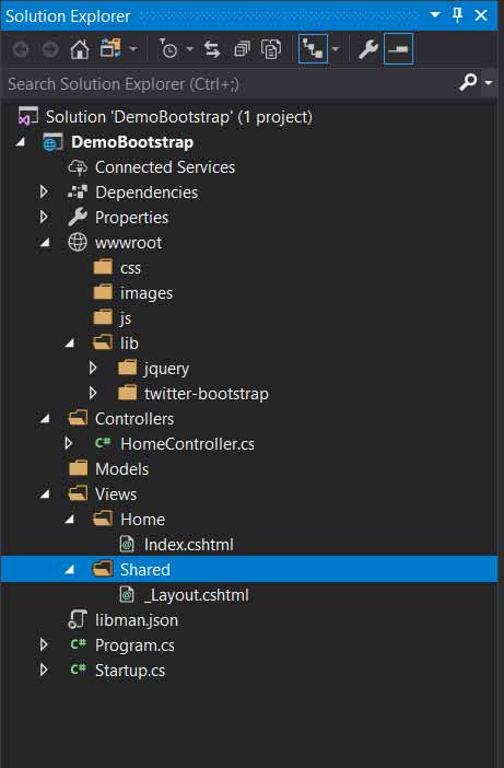 asp.net core project structure