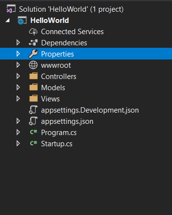 asp.net core project structure