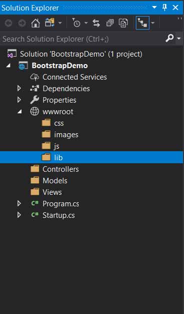 asp.net core project structure 