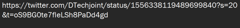 Full URL of the Tweet